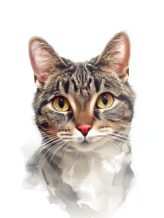 Bella the Boss. Pet Portrait Pub Cat Royalty.