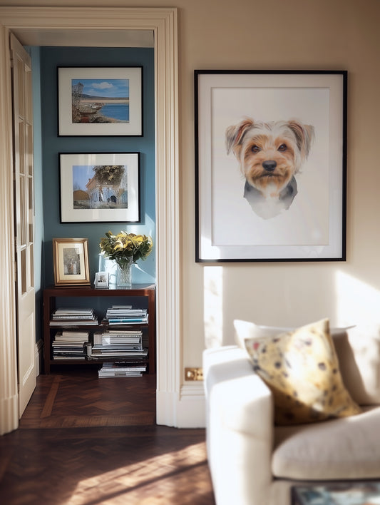 Classic Watercolour Pet Portrait Art Style