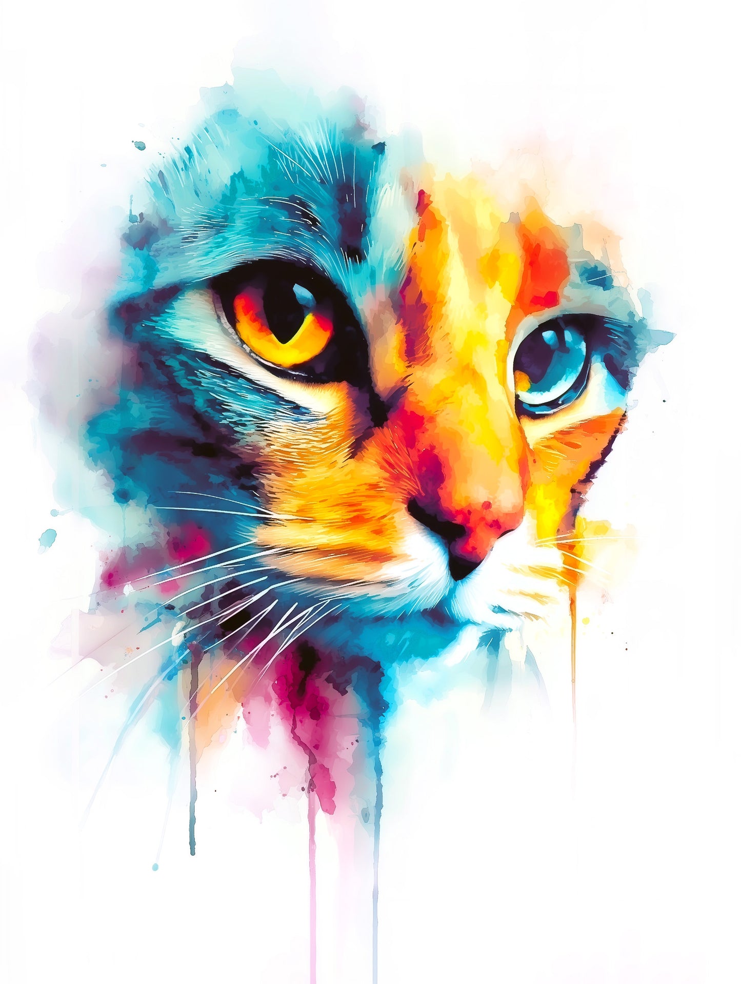 Miami Watercolour Pet Portrait