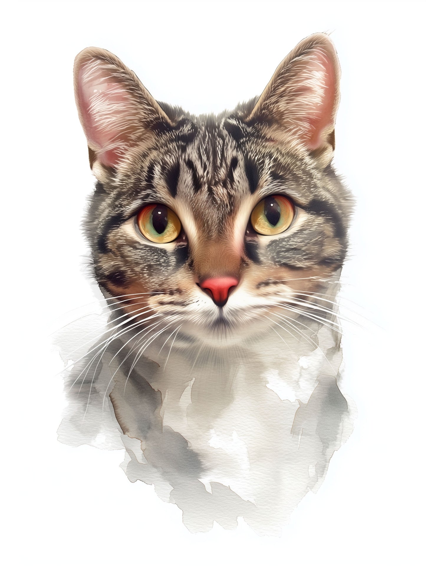 Modern Watercolour Pet Portrait