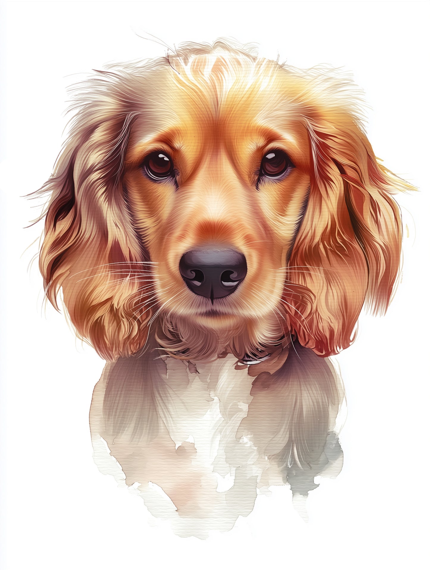 Modern Watercolour Pet Portrait