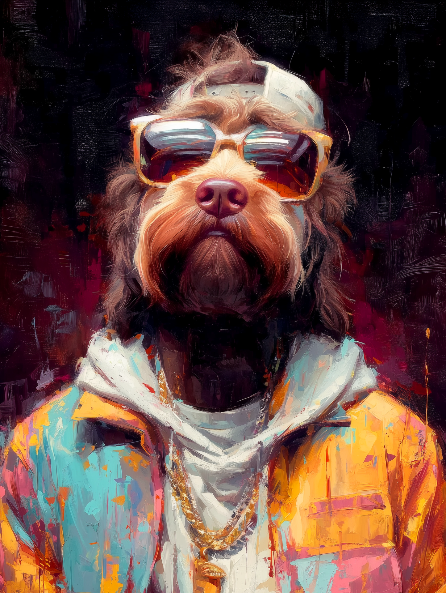 Urban Oil Pet Portrait